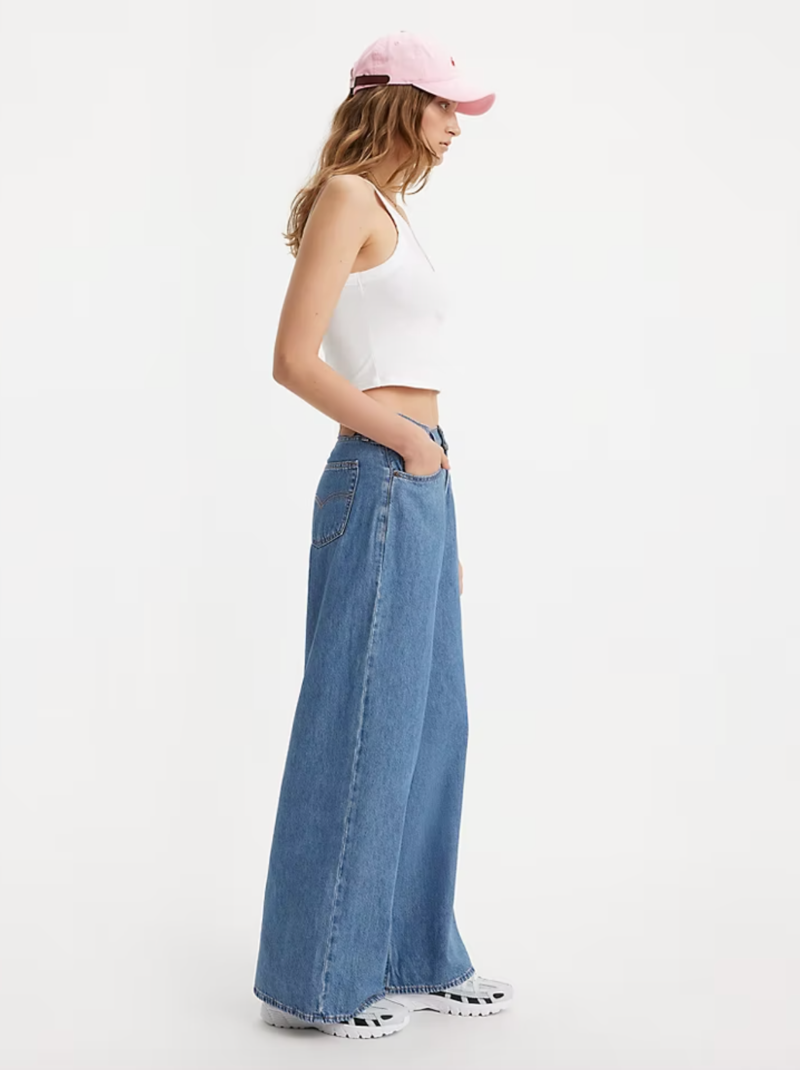 Levi's Baggy Dad Wide Leg Cause and Effect Jean - Blue