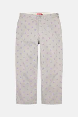 Supreme Chino Pant - Grey Stars | Garmentory