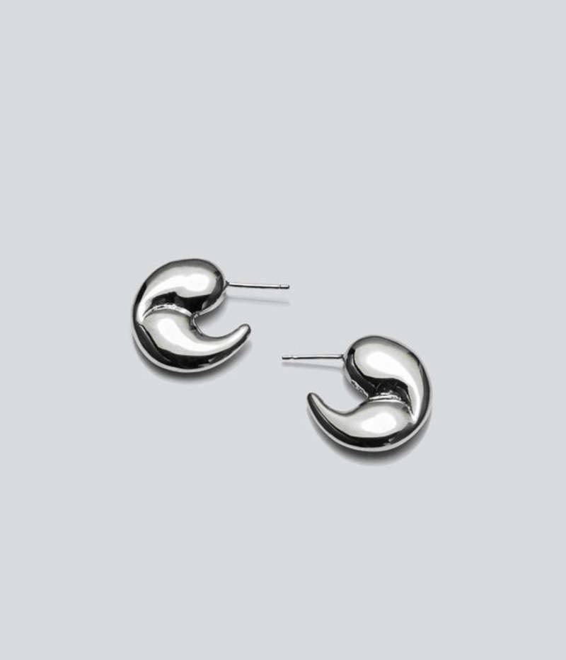 SAYAKA DAVIS NEW YORK Yin Yang Hoop Earrings