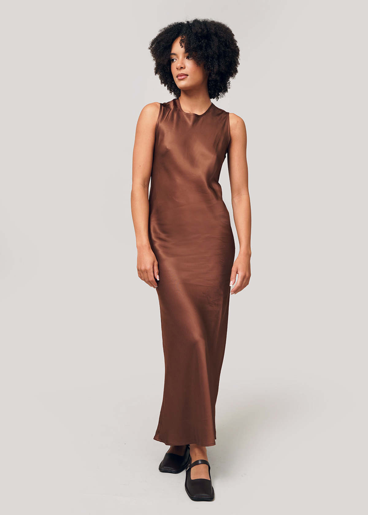 Baserange Dydine Tank Dress - Dark Brown | Garmentory