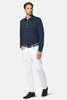 boglioli Long Sleeve Polo - Navy - Thumbnail 1