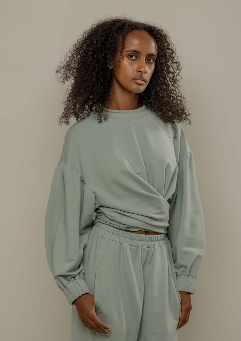 Vestige Story Dialogue Sweatshirt - Sea Foam Vestige Story Dialogue Sweatshirt - Sea Foam