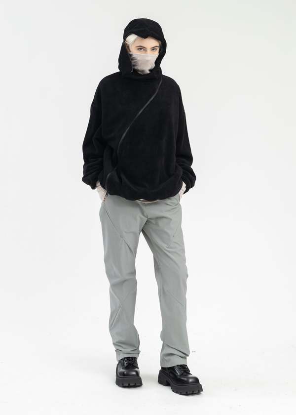 POST ARCHIVE FACTION (PAF) 5.1 HOODIE CENTER - BLACK