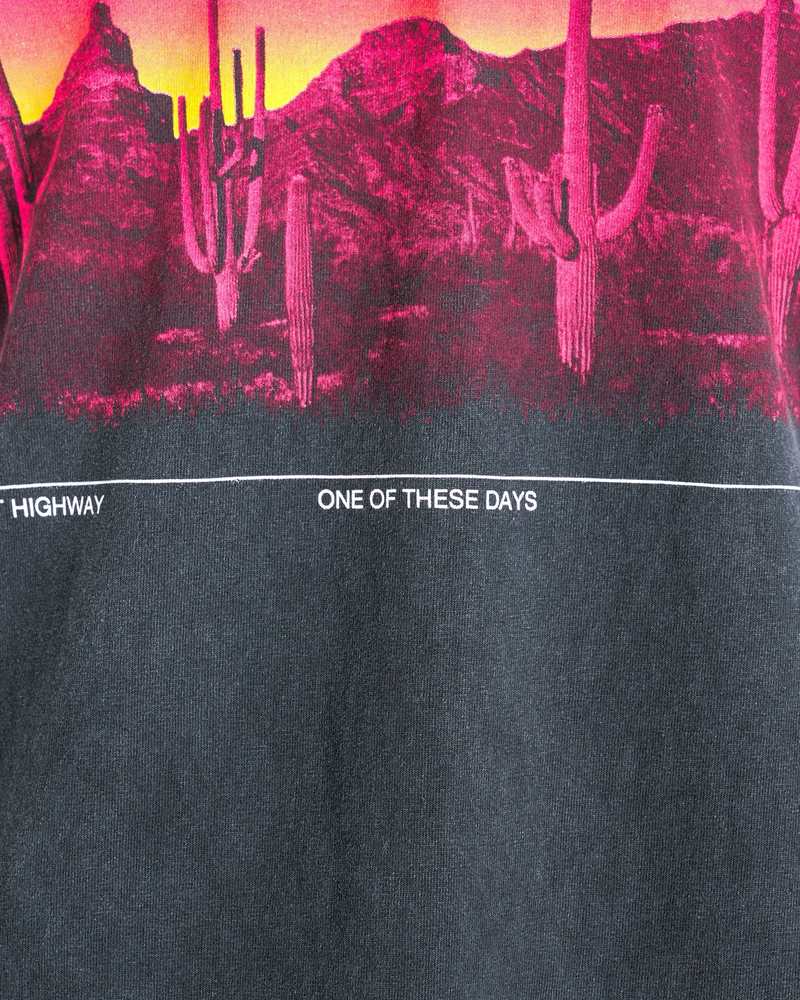 One Of These Days Burning Landscape Tee - Washed Black