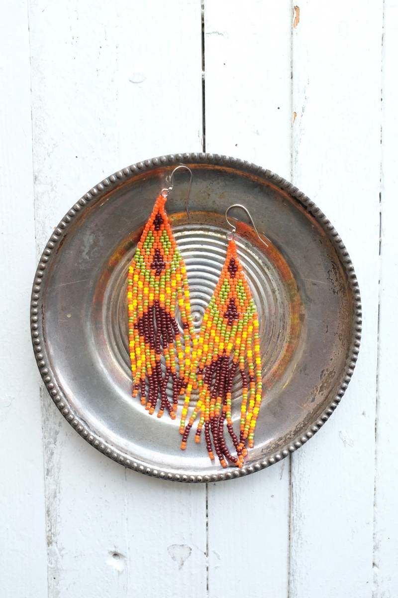 CreeNative Fringe Earrings - Multi