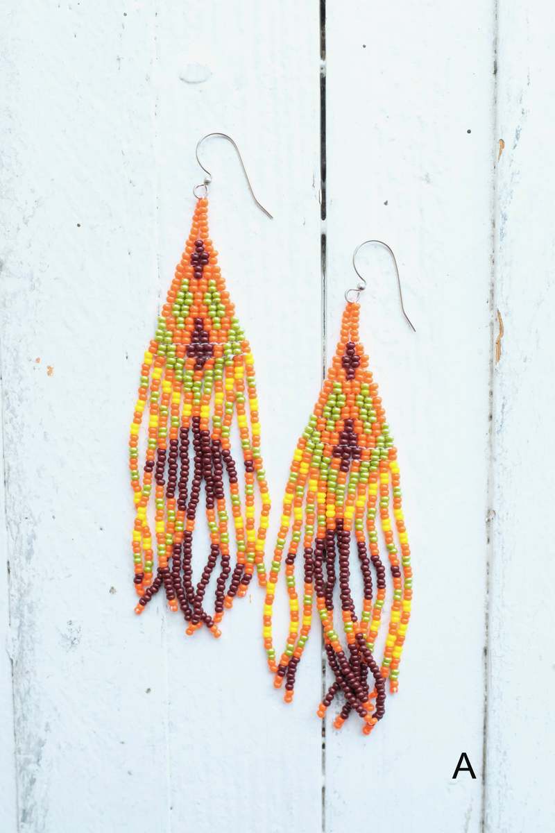 CreeNative Fringe Earrings - Multi
