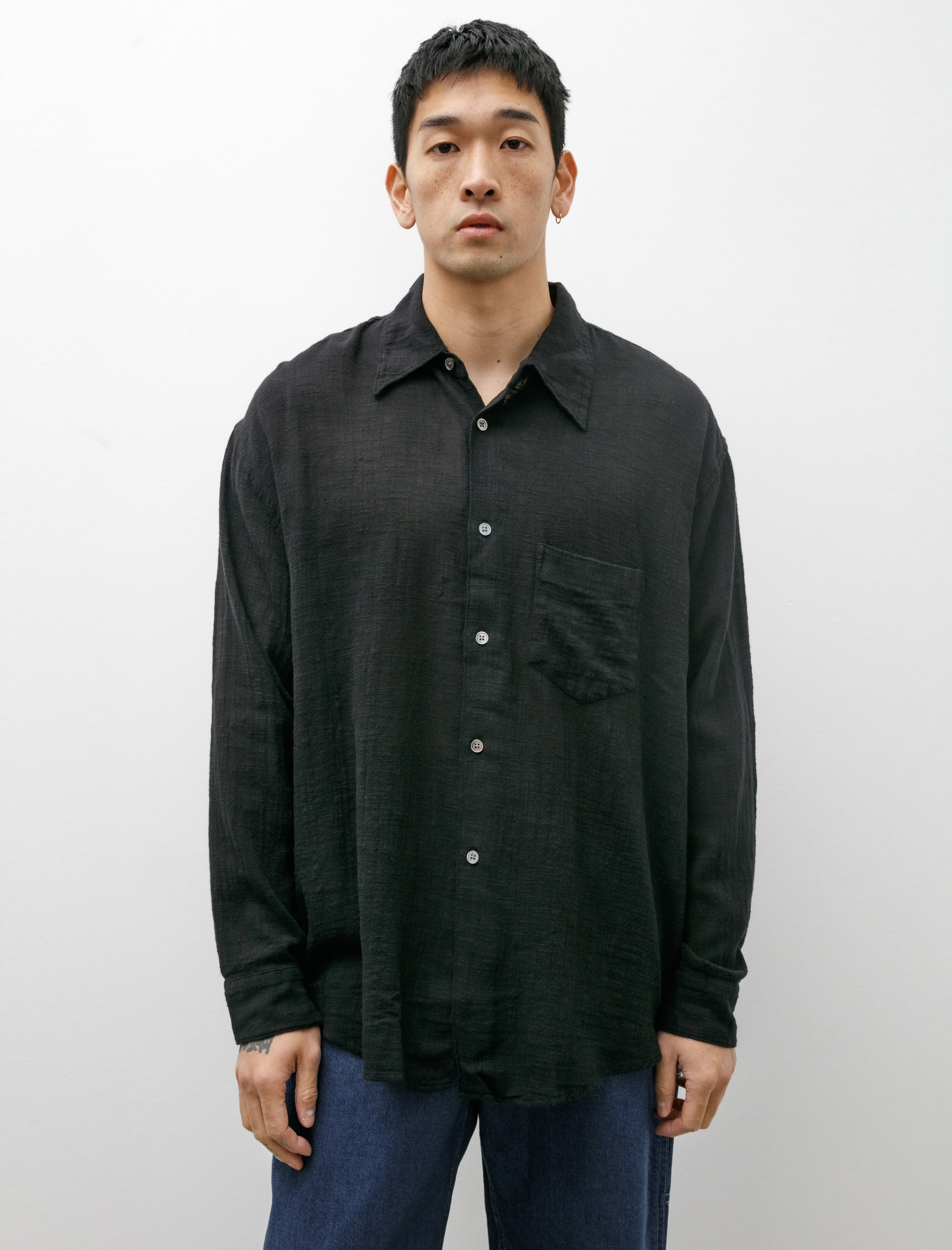 Our Legacy - Coco Shirt Washed Black Air Cotton