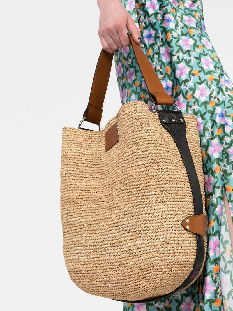 ISABEL MARANT BAYIA ラフィアバッグ Bayia Bag Woman natural and cognac | ISABEL MARANT Official