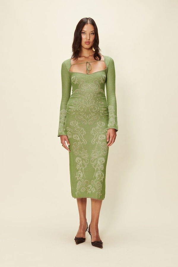 House of Sunny The Envy Dress - Moss