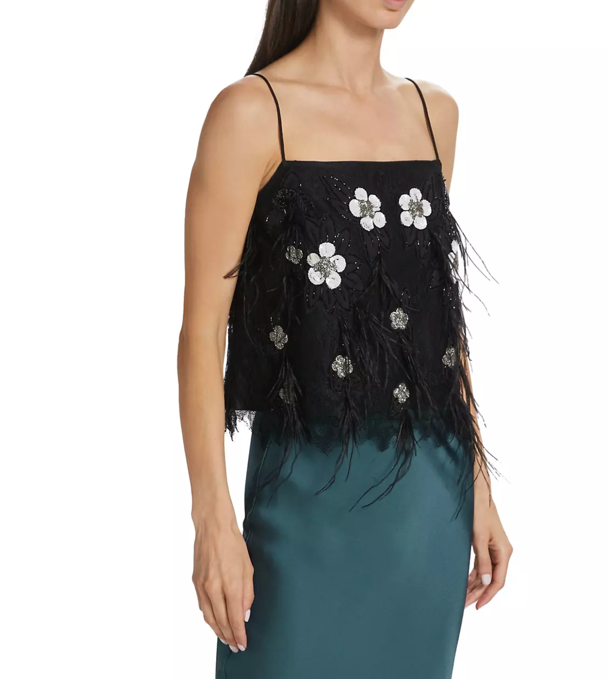 Sea NY Bethany Lace Tank - Black/White | Garmentory