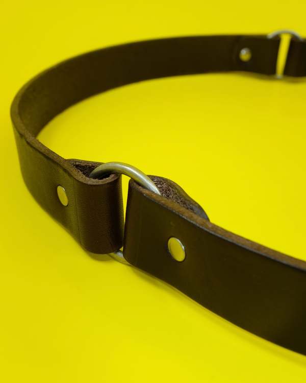 Our Legacy Grizzly Leather 2.5cm Ring Belt - Brown | Garmentory