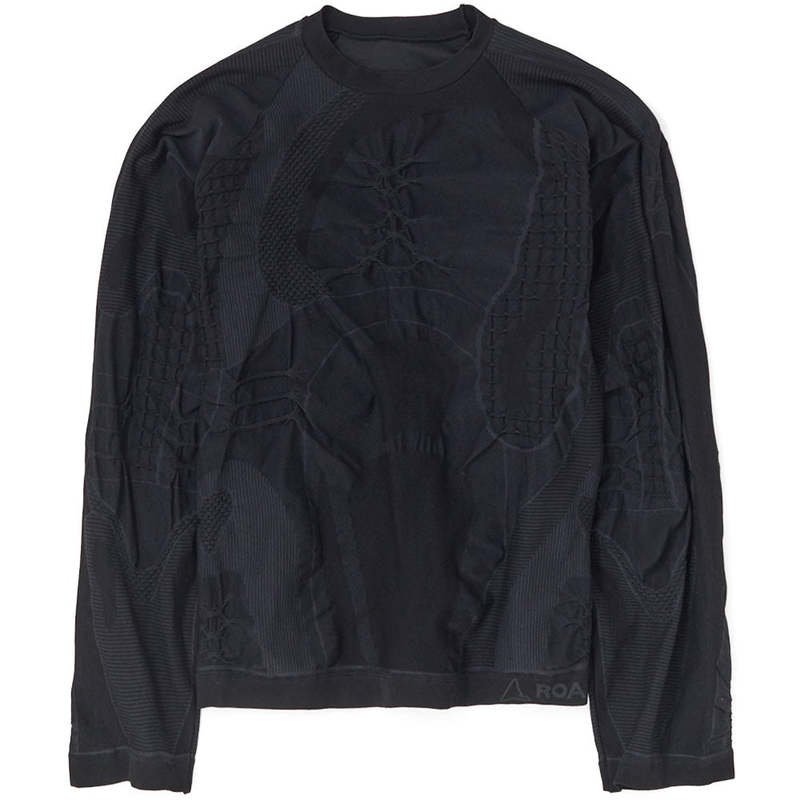 roa♡ ROA Oversize 3D Knit - Grey/Black | Garmentory