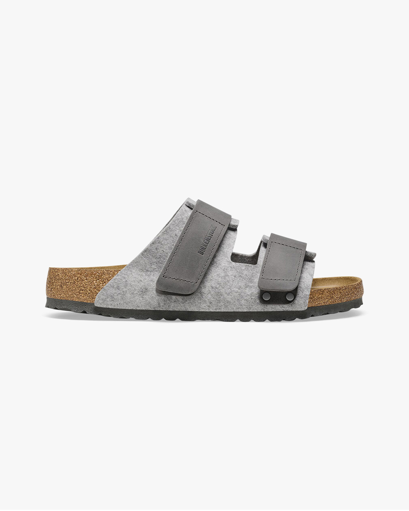 Birkenstock Uji Natural Leather Felt Light Gray Sandal Men’s Size 10 New Birkenstock Uji Light Grey Birkenstocks Birkenstock Uji  main image 3