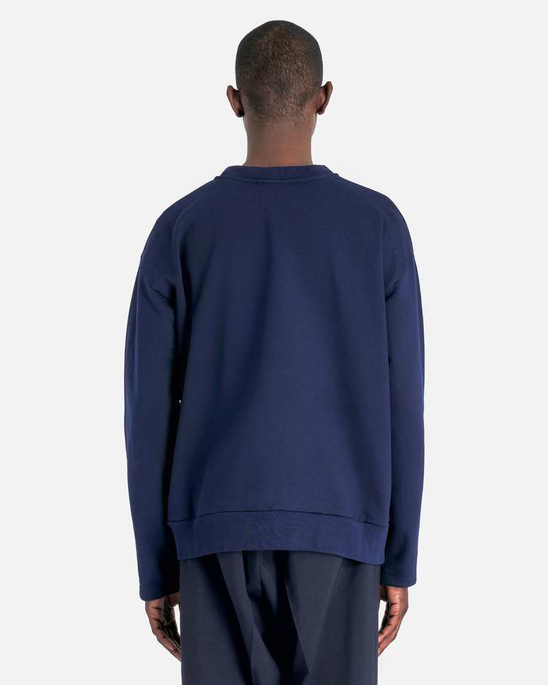 ★MARNI★ Logo Sweatshirt Blue Keanite FUMU0074P9USCU87LOB95 Blue organic cotton sweatshirt with mini logo | Marni