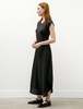 Lido Womens Maxi Shiny Viscose Dress - Black - Thumbnail 5
