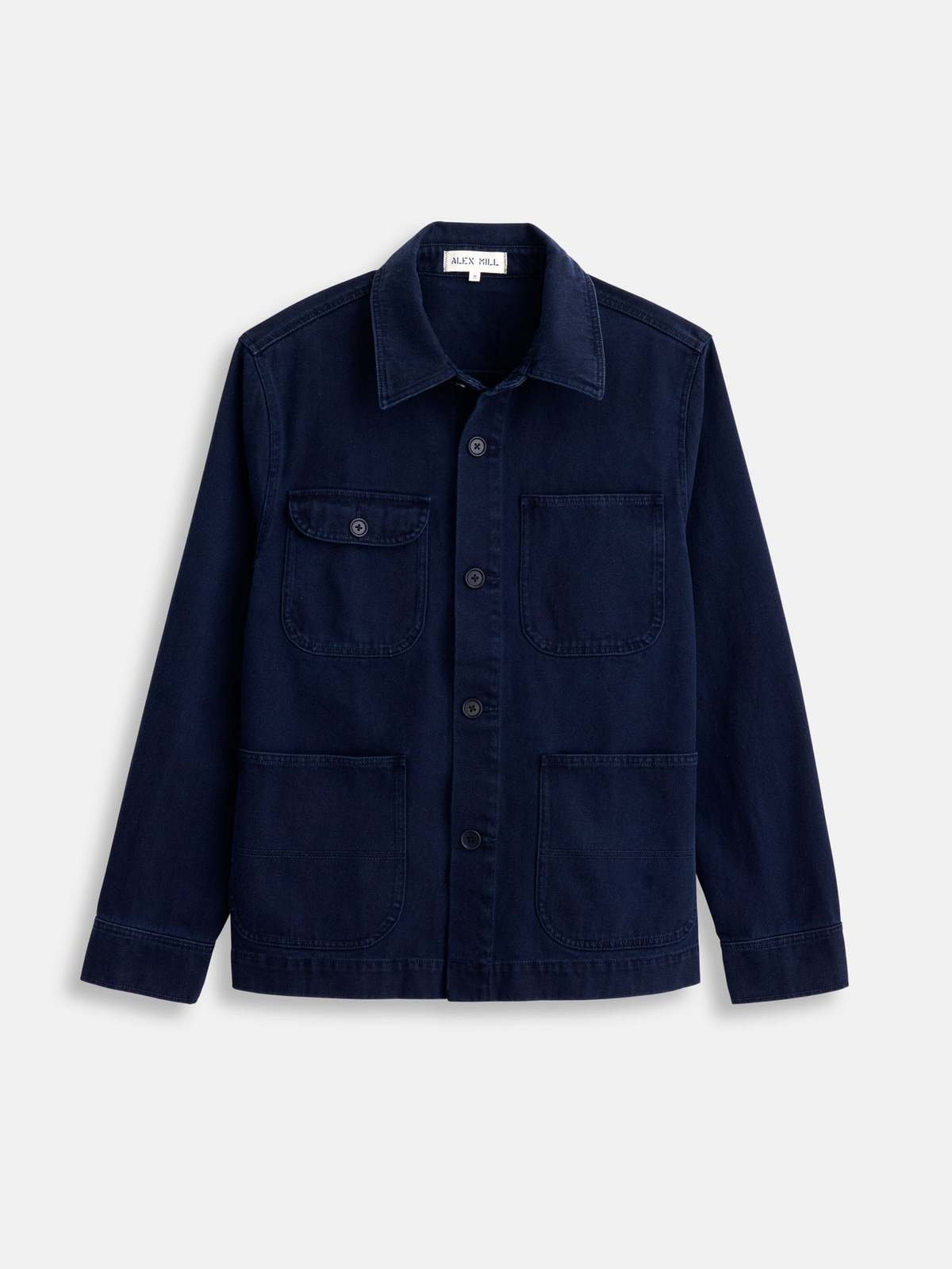 Alex Mill Garment Dyed Work Recycled Denim Jacket - Dark