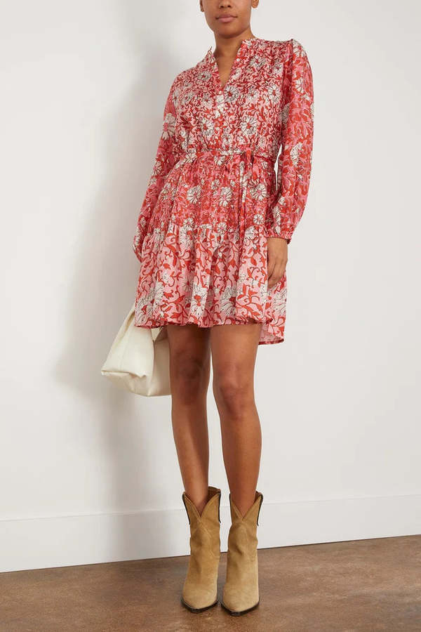 HANNAH Nissa Dress - Red Multi | Garmentory
