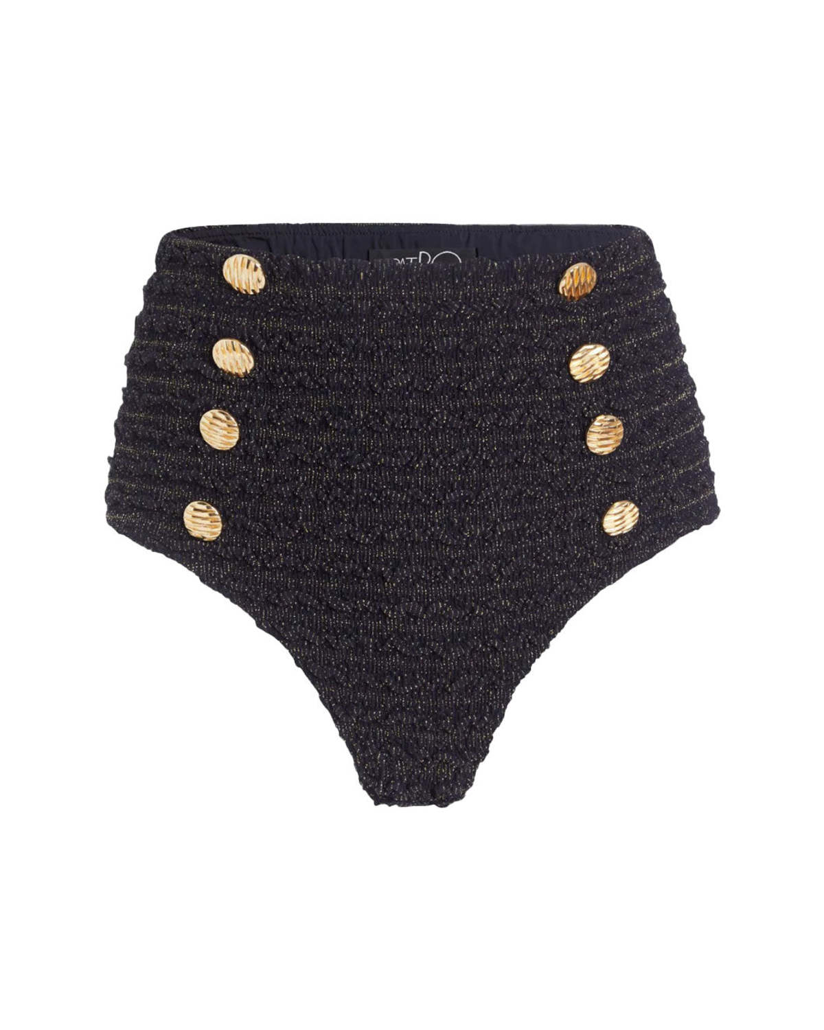 Patbo Crinkle Lurex Bikini Bottom - Image 2 of 6