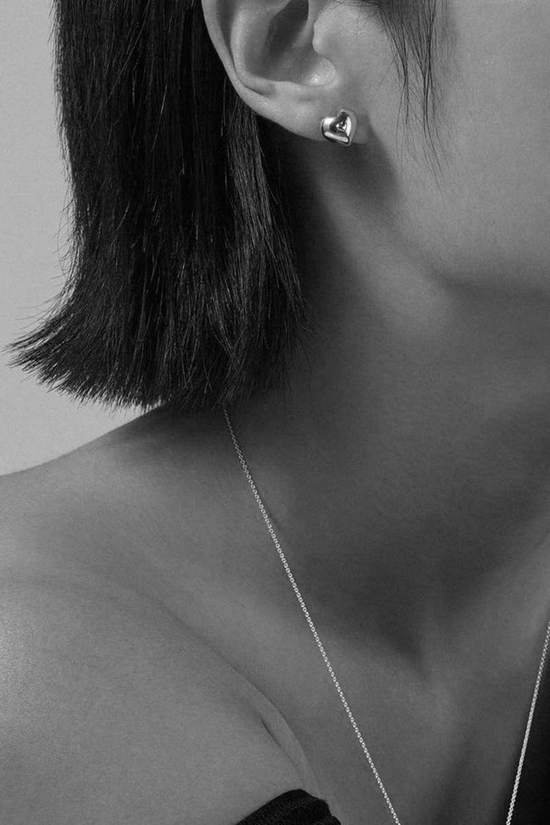 Coldframe Very Vintage Heart Earrings - Silver | Garmentory