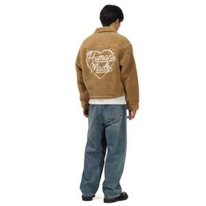Human Made WOOL BLENDED BOA FLEECE WORK JACKET - BEIGE Human Made WOOL BLENDED BOA FLEECE WORK JACKET - BEIGE