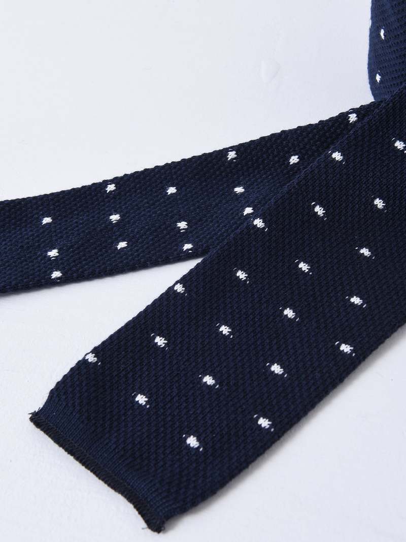 Engineered Garments Neck Tie - Navy Polka Dot Engineered Garments Neck Tie - Navy Polka Dot