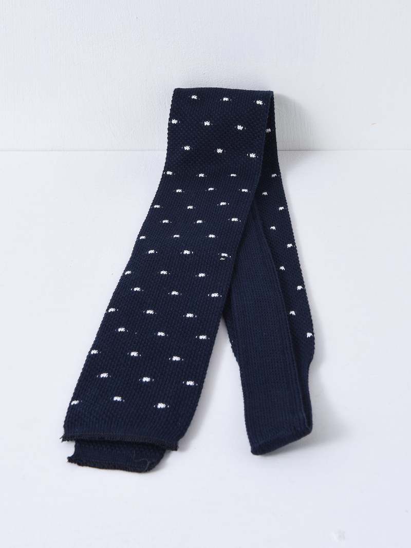 Engineered Garments Neck Tie - Navy Polka Dot Engineered Garments Neck Tie - Navy Polka Dot