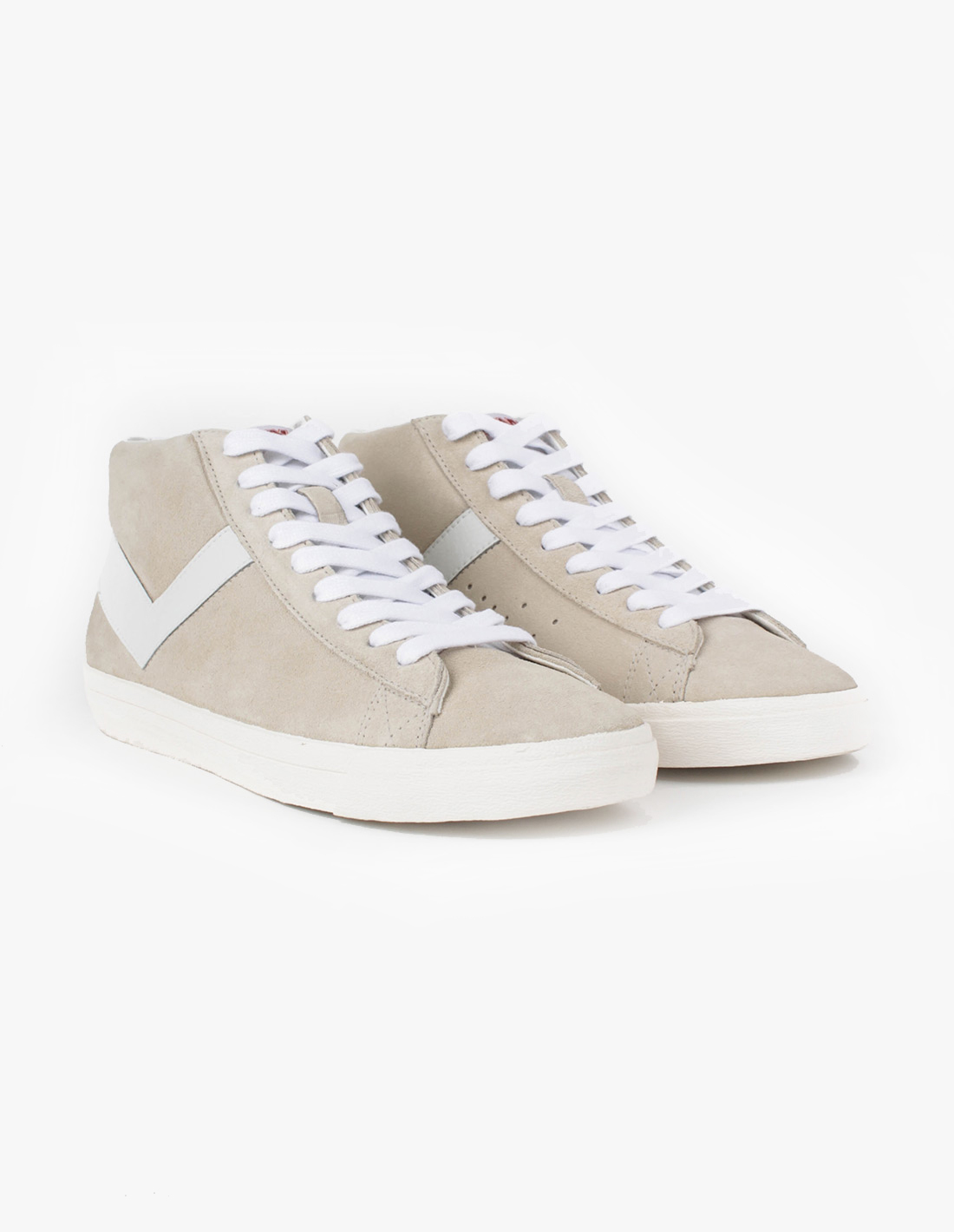 PONY Topstar Suede Hi Sneakers Off White Garmentory