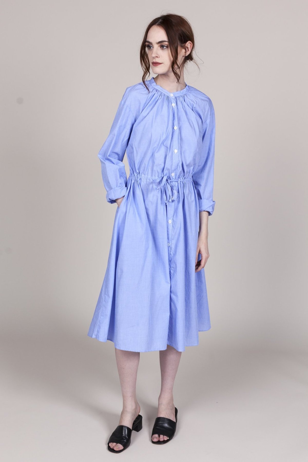 Gallego Desportes Long Sleeve Dress - Blue - Image 1 of 4