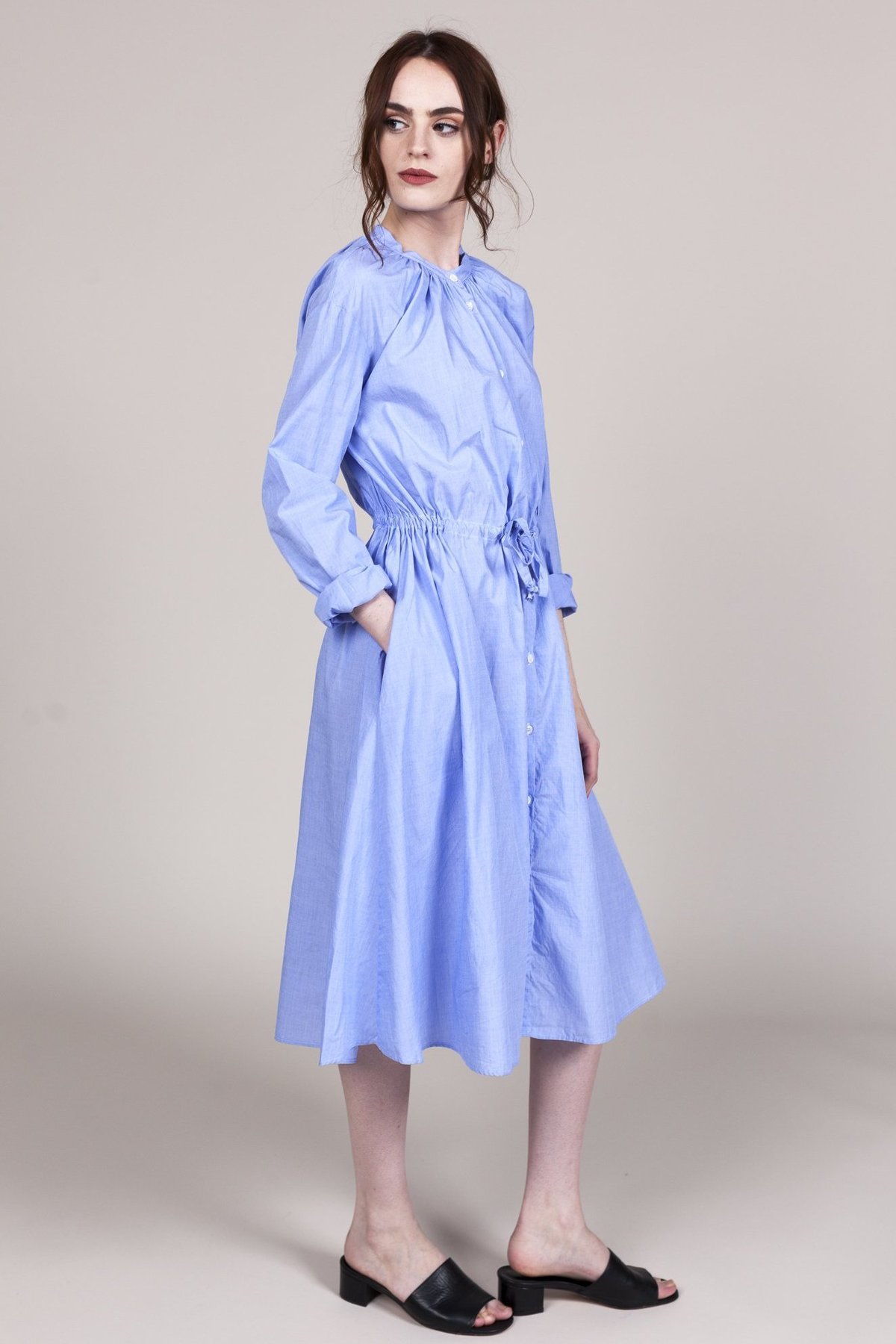 Gallego Desportes Long Sleeve Dress - Blue - Image 2 of 4