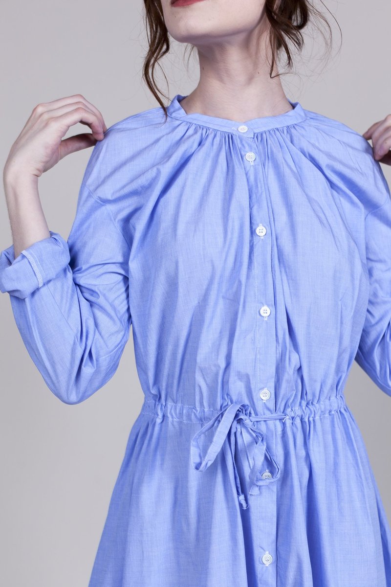 Gallego Desportes Long Sleeve Dress - Blue