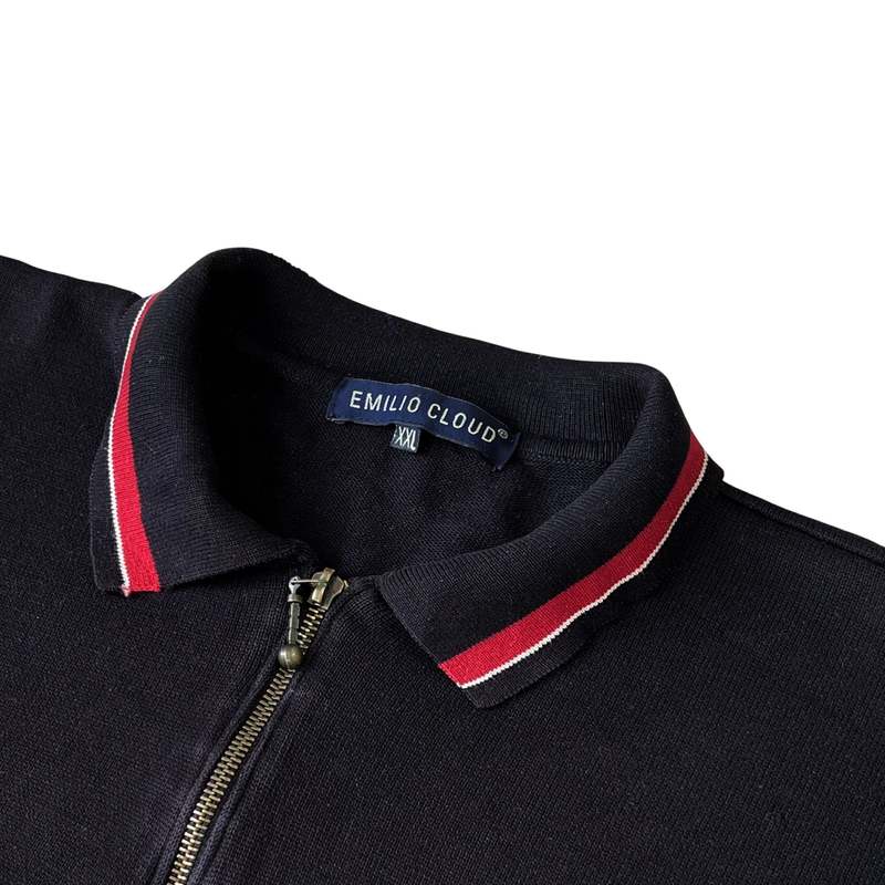 NORDISK■(M)Polo Sweater■送料込 sk.0005SS25-red reglar fit polo collar short sleeve sweater