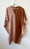 Two Ikat Short Caftan - Terracotta - Thumbnail 4