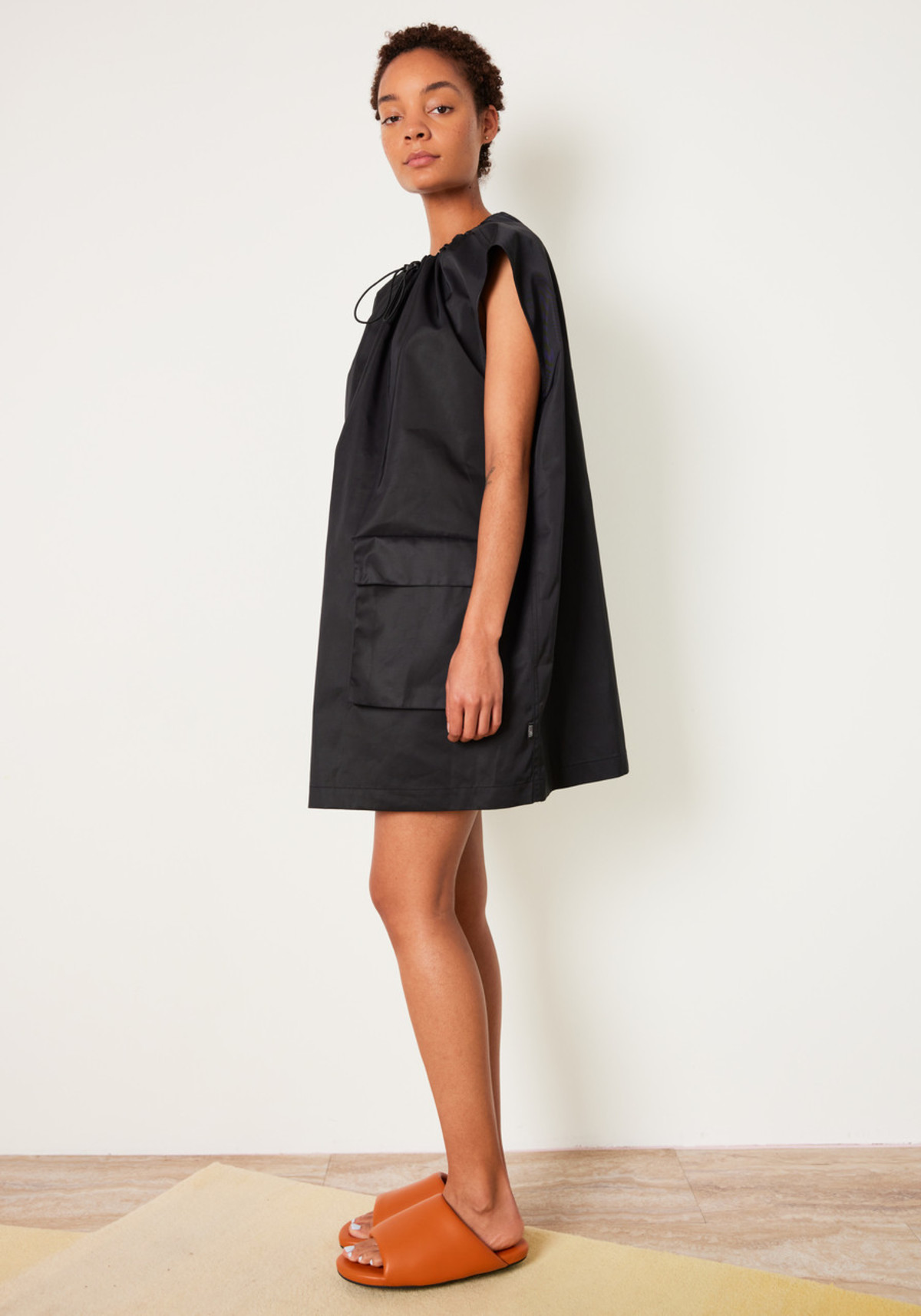 Maison Margiela MM6 Nylon Cargo Mini Dress - Black | Garmentory