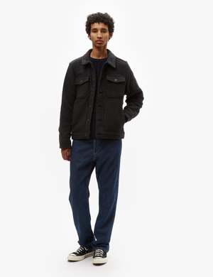 Patagonia Melton Wool Trucker Jacket - Ink Black | Garmentory