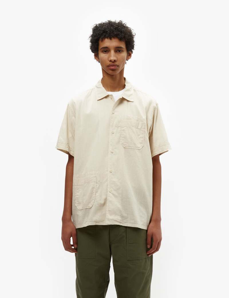 Engineered Garments Cotton Handkerchief Camp Shirt - Beige