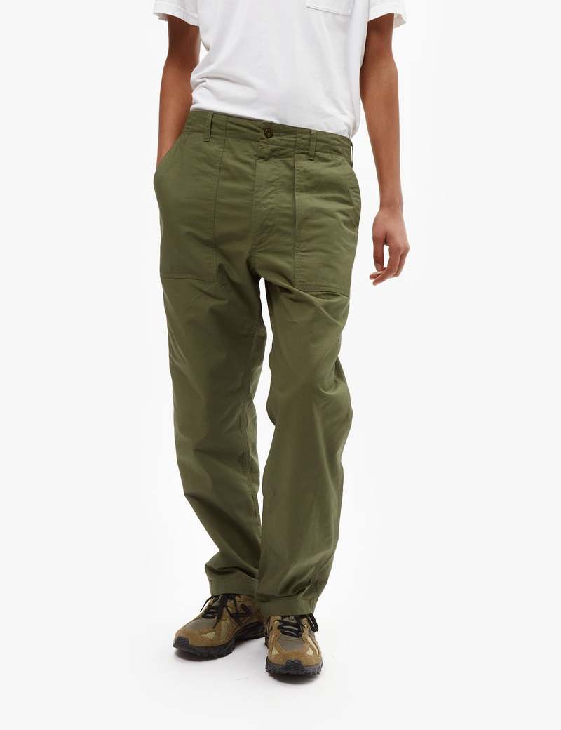 Engineered Garments Cotton Ripstop Fatigue Pant - Olive Green
