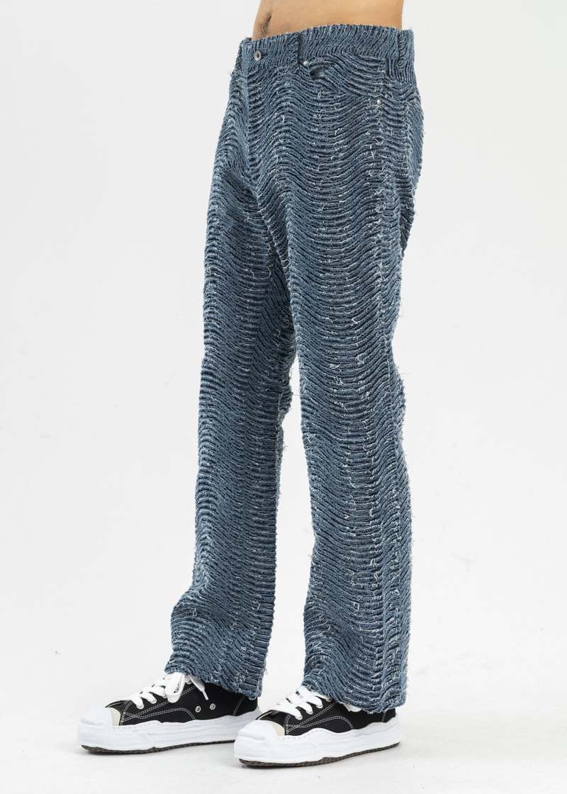 KAMIYA Wave Denim Pants　size M KAMIYA Wave Denim Pants - Blue | Garmentory