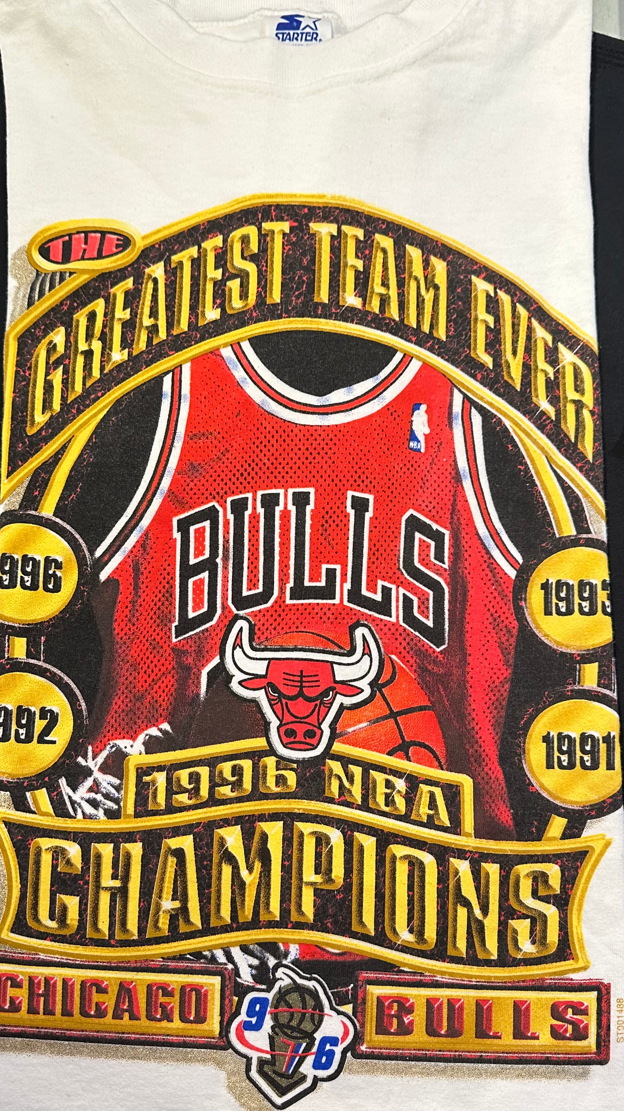 BC Vintage Chicago Bulls 1996 NBA Champions Tee - White | Garmentory
