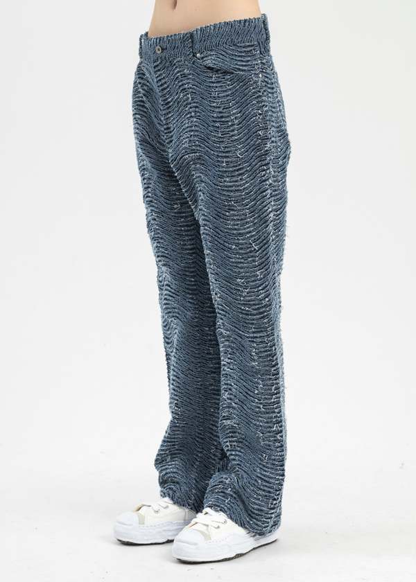 KAMIYA Wave Denim Pants　size M KAMIYA Wave Denim Pants - Blue | Garmentory