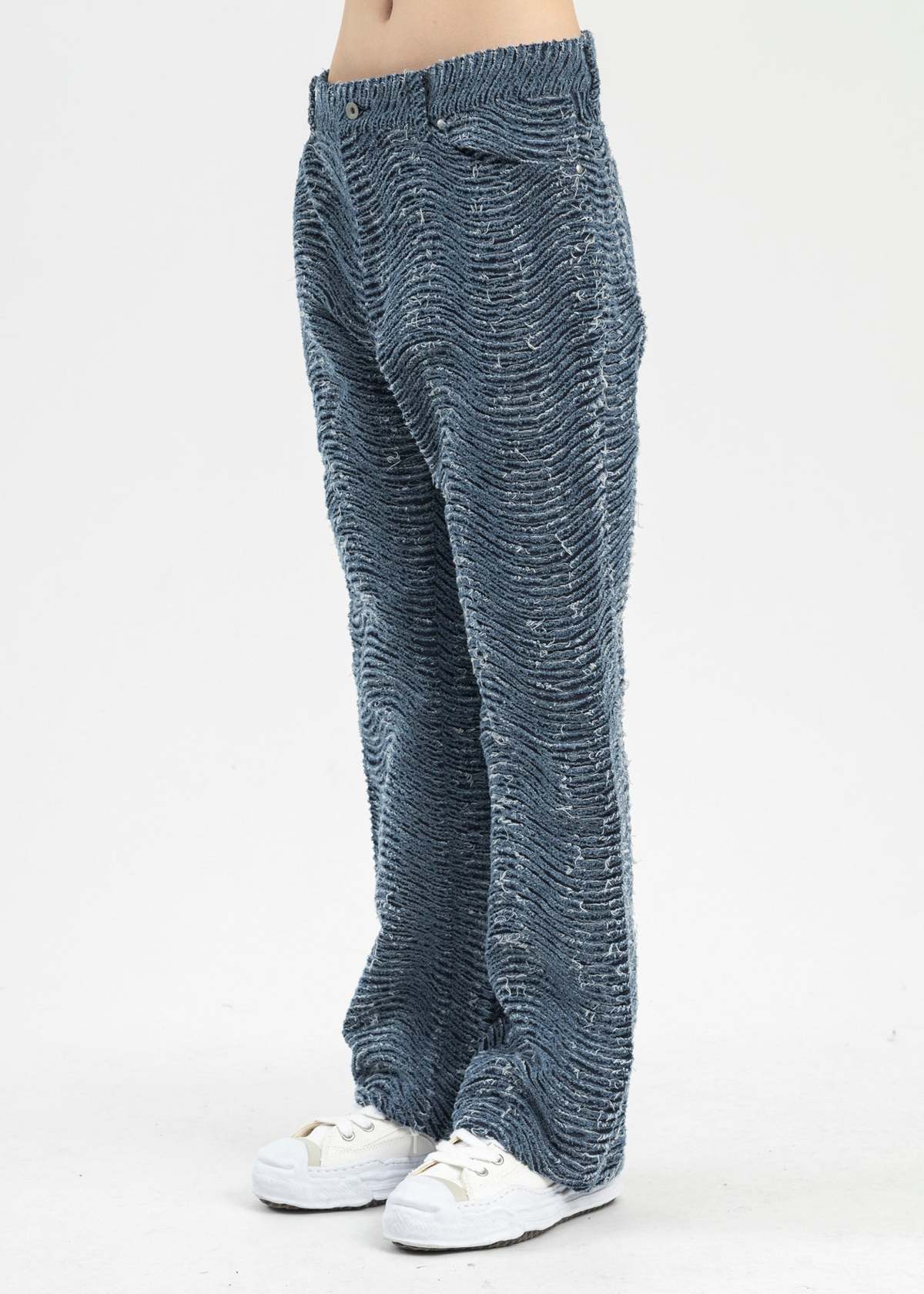 KAMIYA Wave Denim Pants　size M KAMIYA Wave Denim Pants - Blue | Garmentory