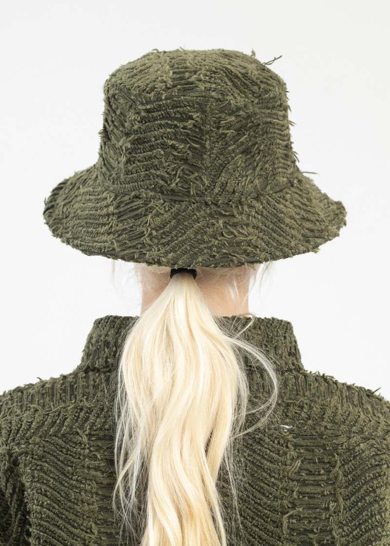 KAMIYA Wave Ox Bucket Hat - Khaki | Garmentory