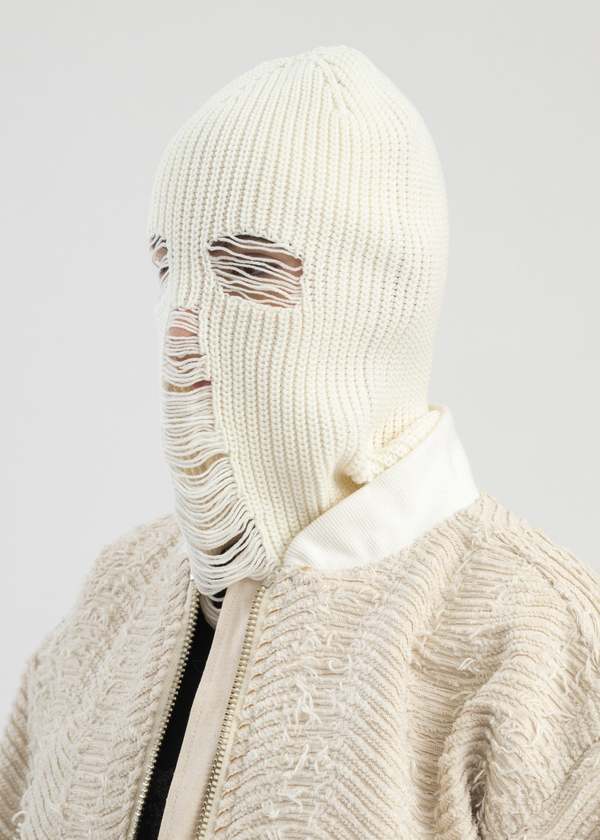 kamiya×ca4la GIANT SOLDIER BALACLAVA KAMIYA Giant Soldier Balaclava / Beanie - White | Garmentory