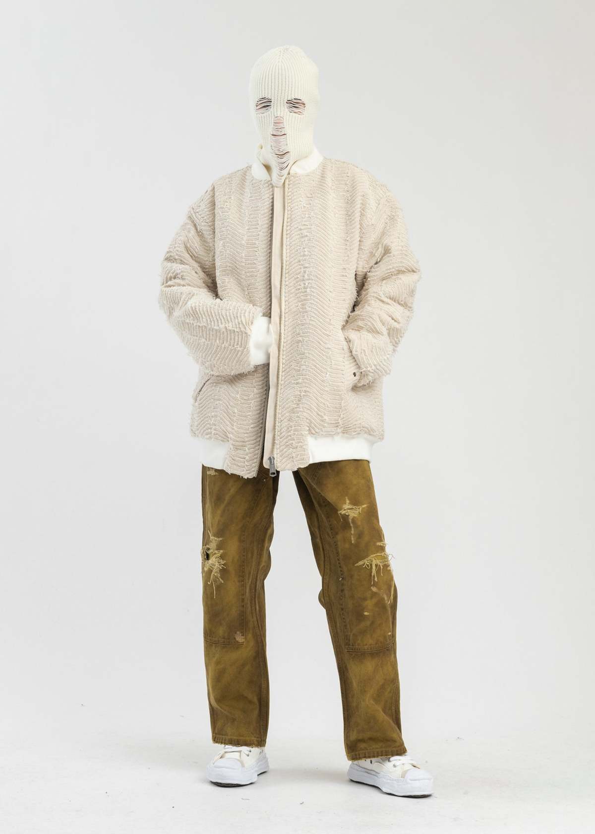 KAMIYA Giant Soldier Balaclava / Beanie - White | Garmentory