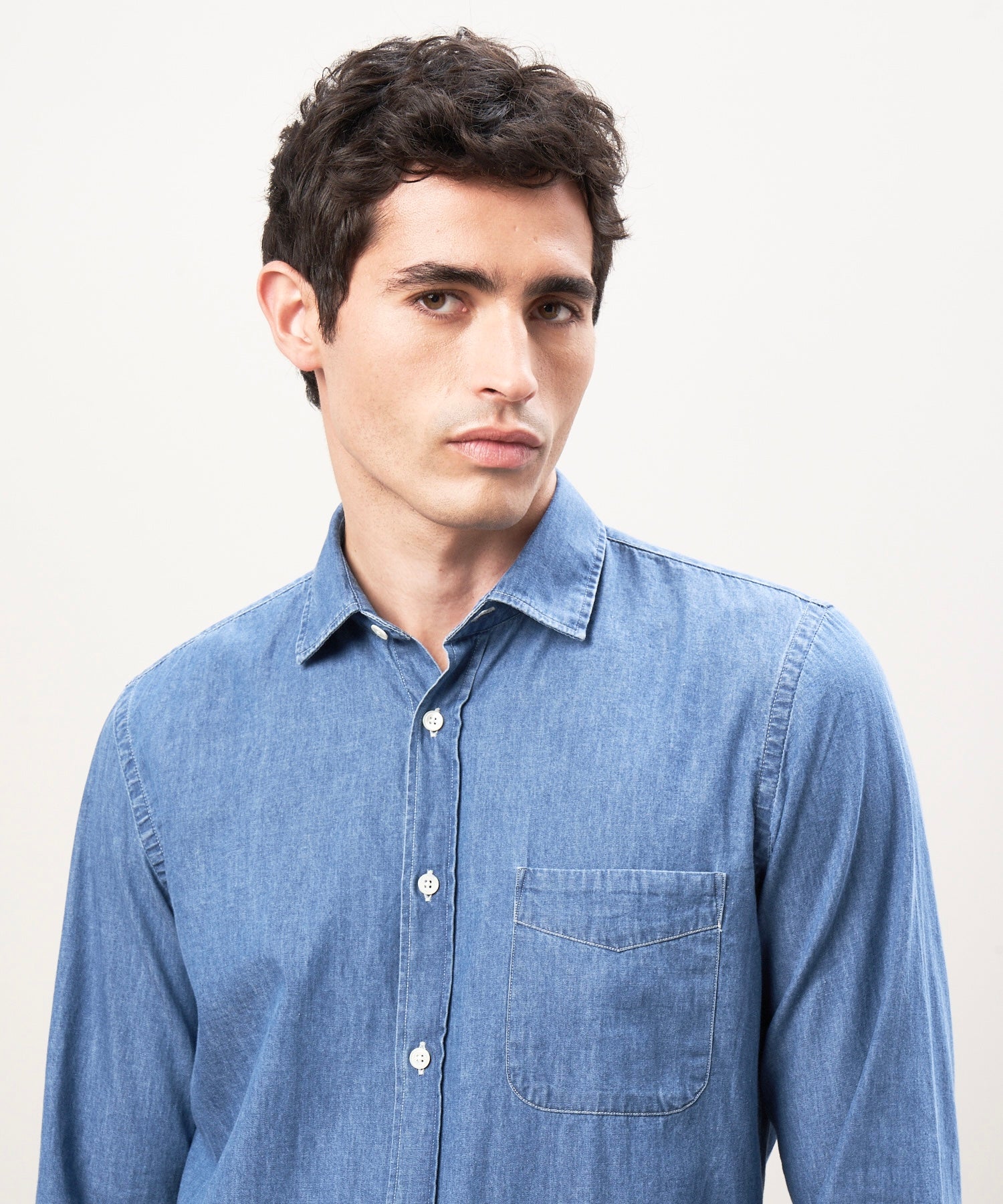 Splendid Button Down in Indigo RF3W723