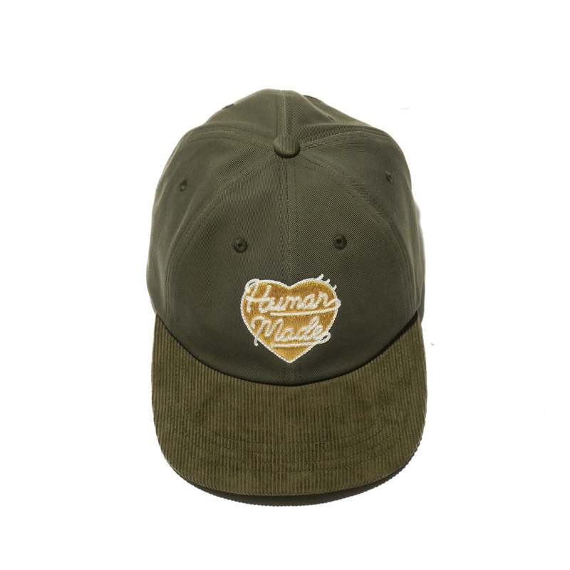 Human Made CORDUROY CAP - OLIVE | Garmentory