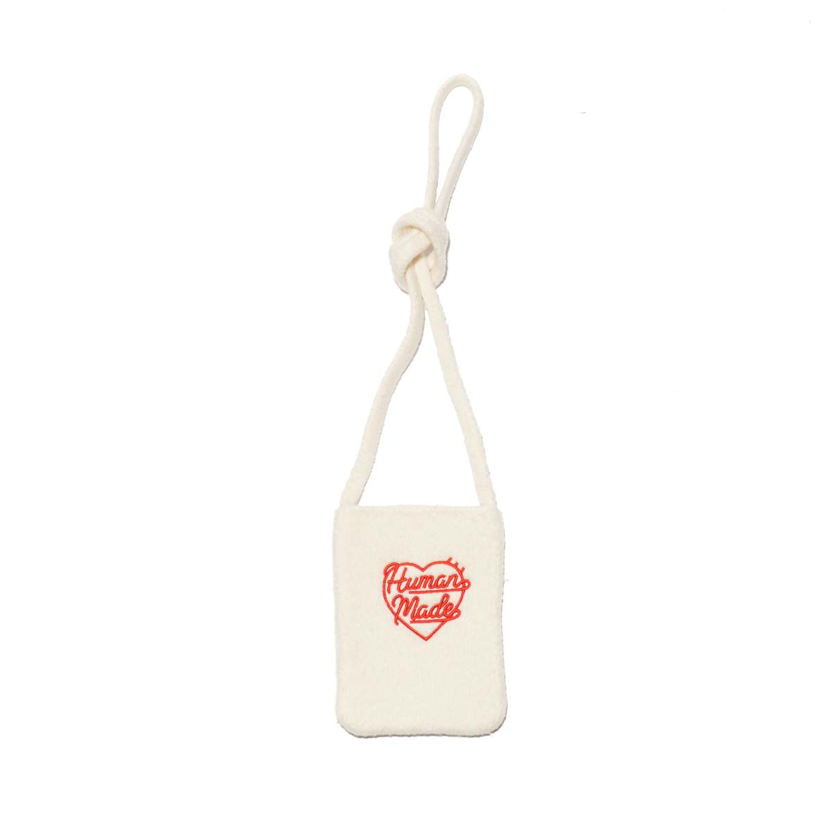 Human Made KNIT MINI SHOULDER BAG - WHITE | Garmentory