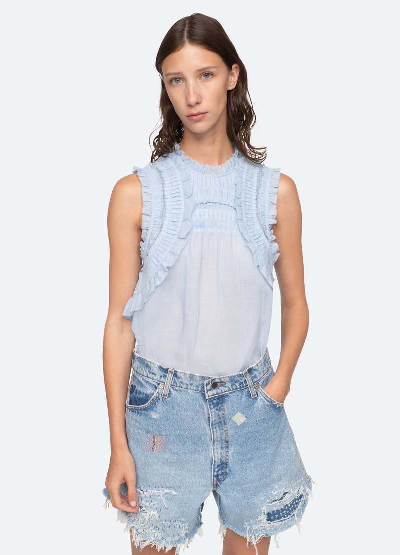 Sea New York Smocked Top ブラウス sea new york シャツ ブラウス Sea New York Smocked Top
