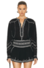 isabel marant etoile Pelson Top - Black - Thumbnail 2
