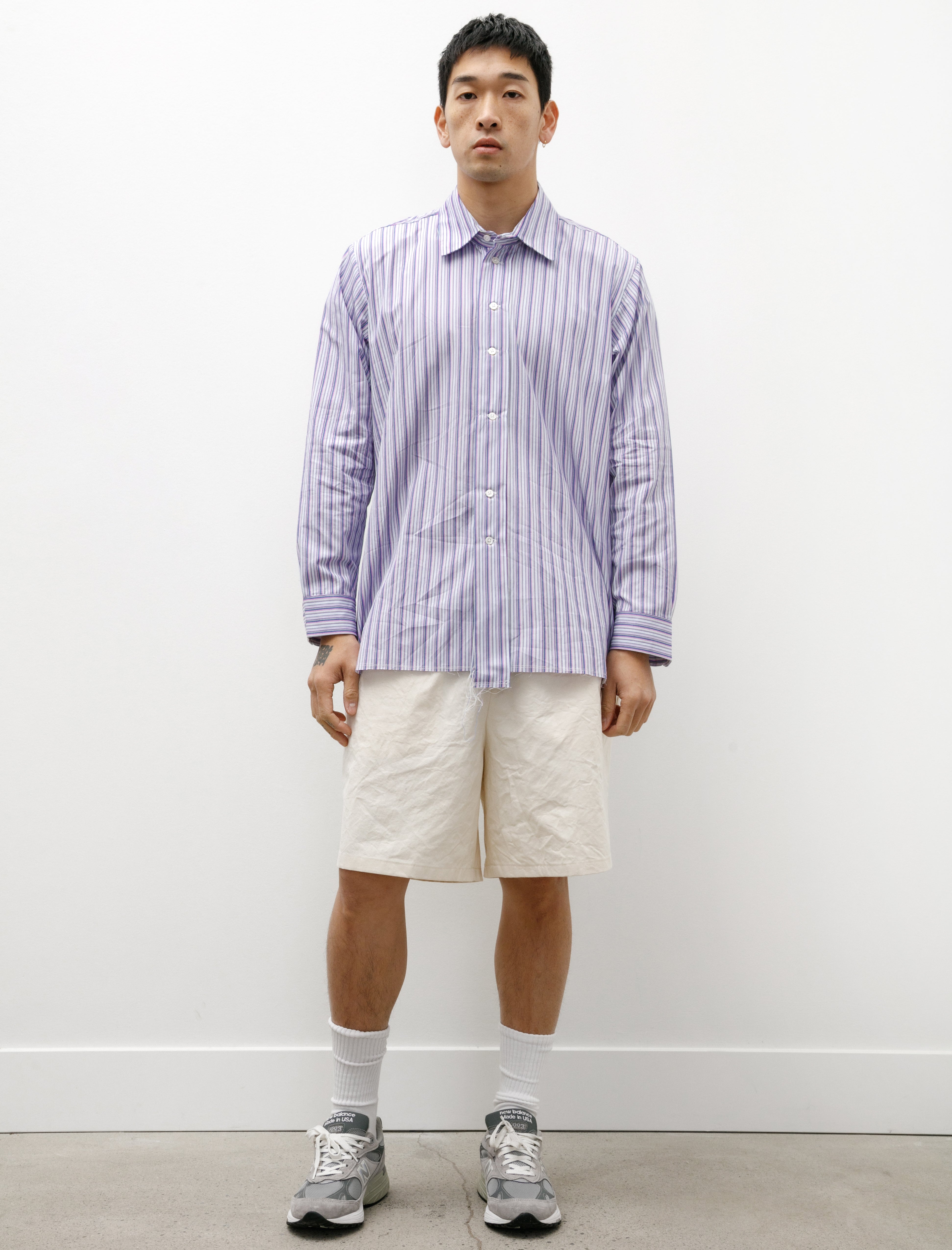 Camiel Fortgens Basic Shirt - Shirting Purple Stripe