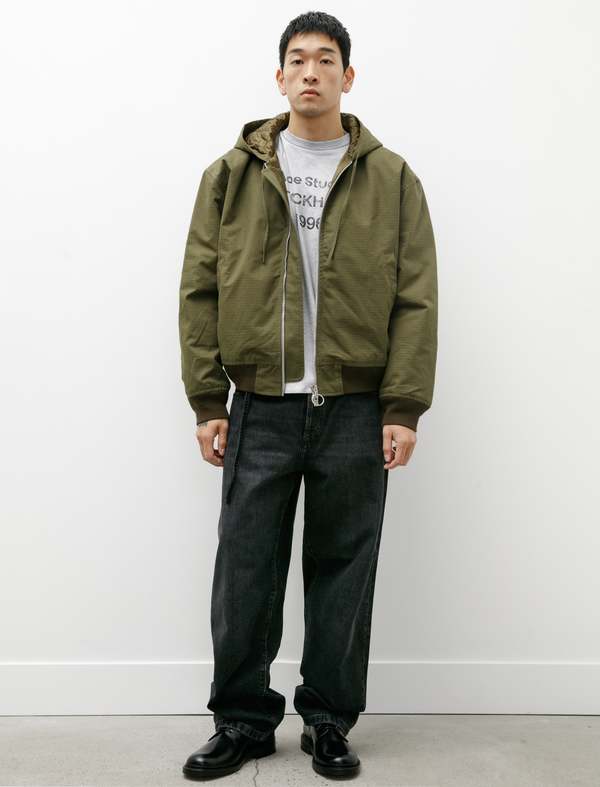 Acne Studios Ripstop Padded Jacket - Olive Green | Garmentory
